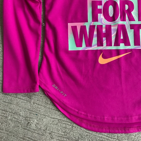 Final $ Nike Slogan Tee Girls! Slow Down For What? - Picture 3 of 5