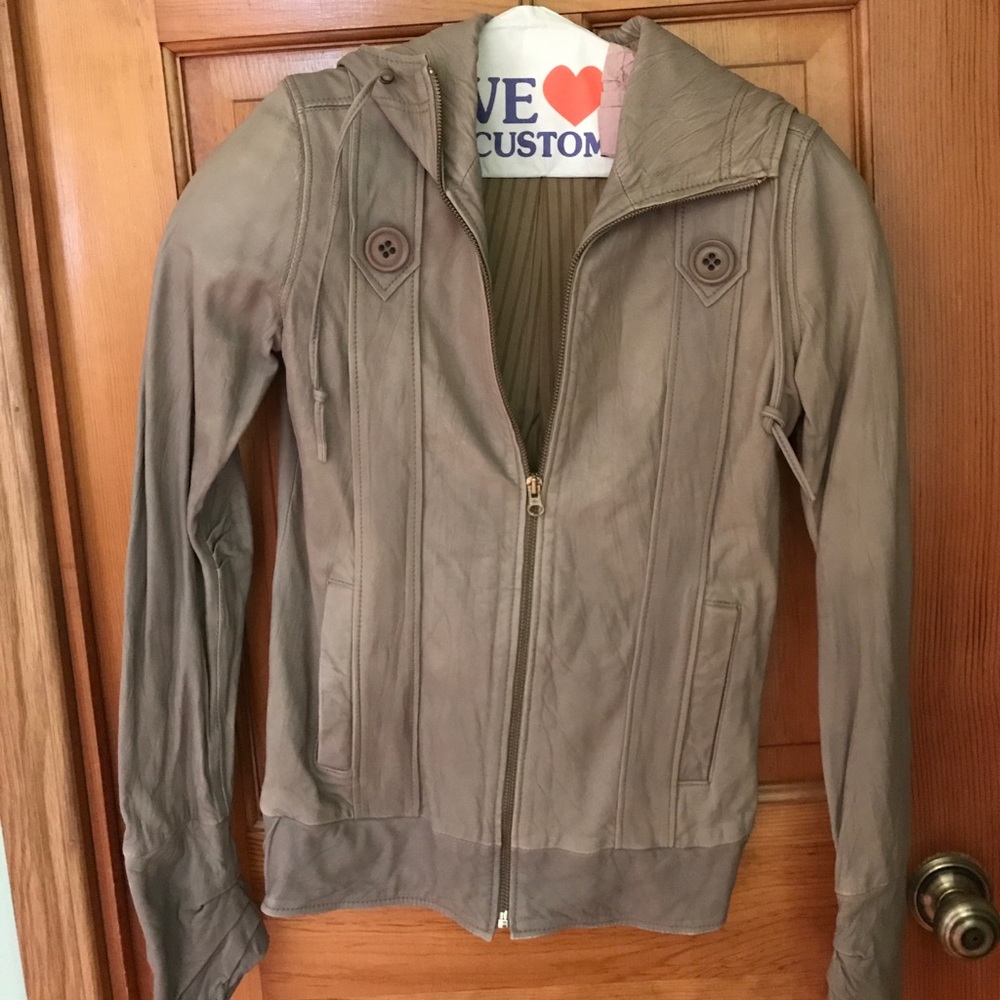 Mike & Chris stone leather jacket