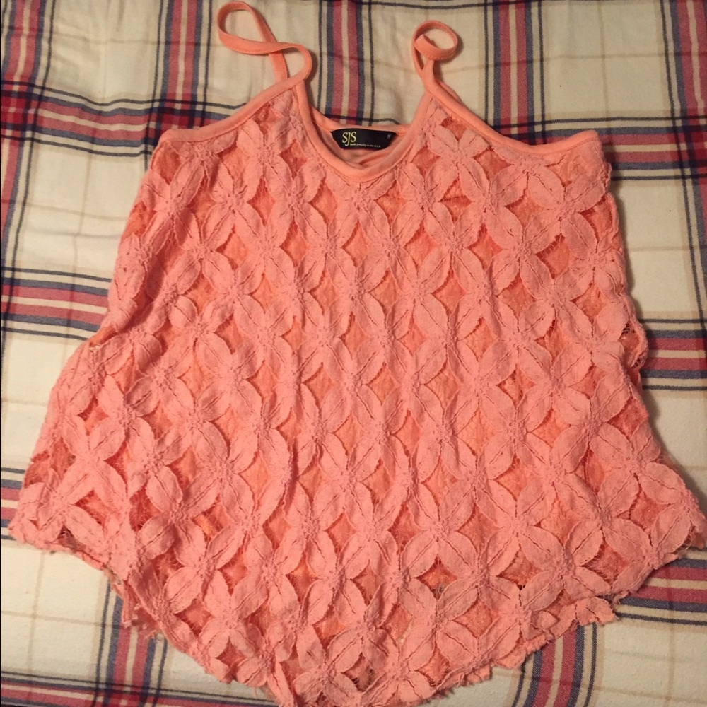 Coral tank top