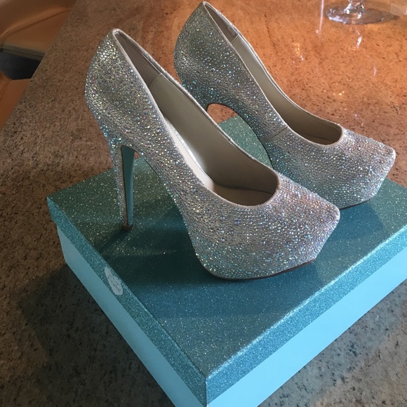 Betsey Johnson Shoes - Betsey Johnson jeweled 5 in heel