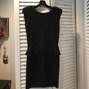 Little black dress with a peplum waist