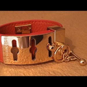 BCBG Leather & Toggle Bracelet.