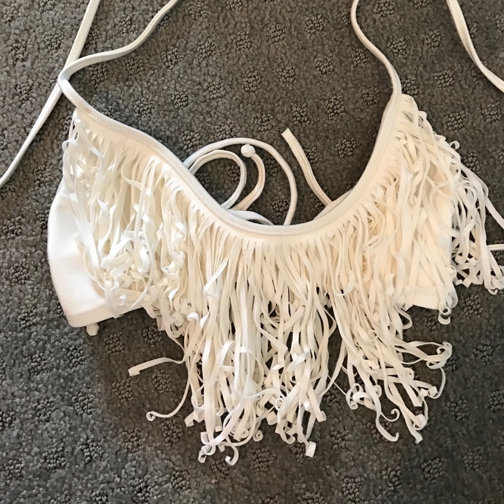 Fringe bikini top