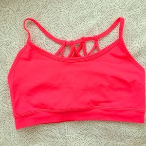 Never worn fabletics hot pink sports bra