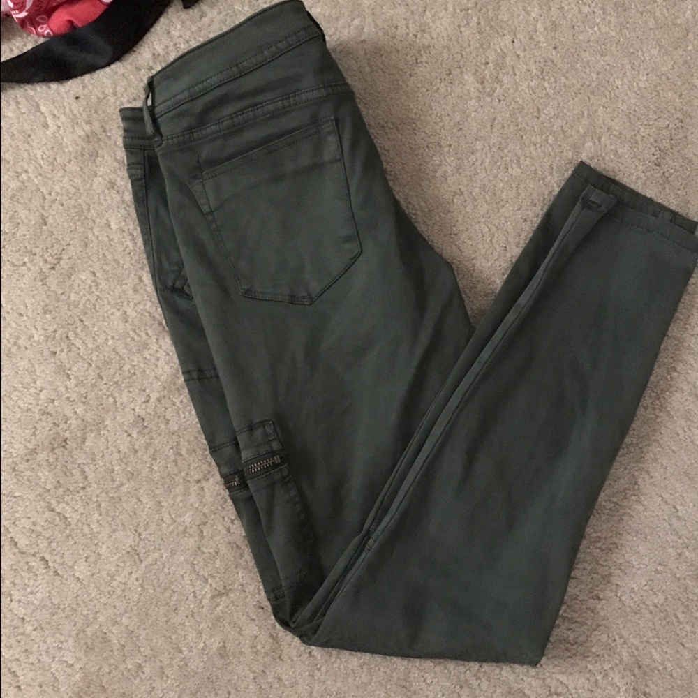 Olive Green Skinny Jeans