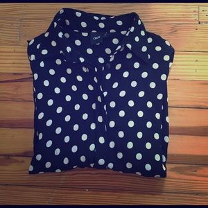 Asos Polka Dot Button Down Shirt