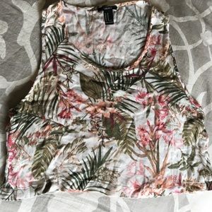 Flirty Tropical Crop Top