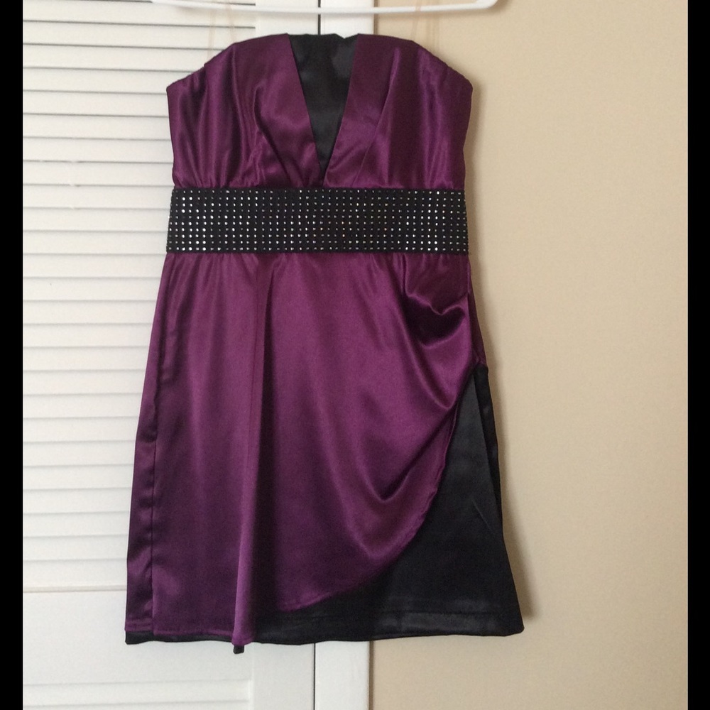 Strapless cocktail dress