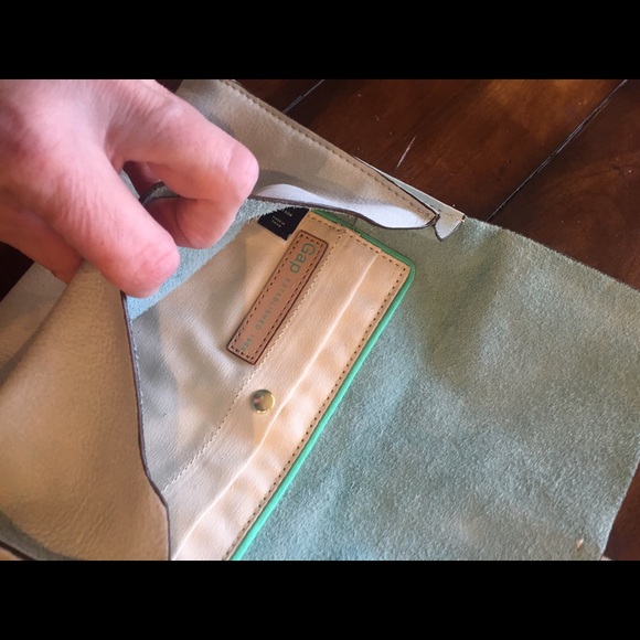 FOR SALE Gap cow leather clutch - Picture 4 of 4