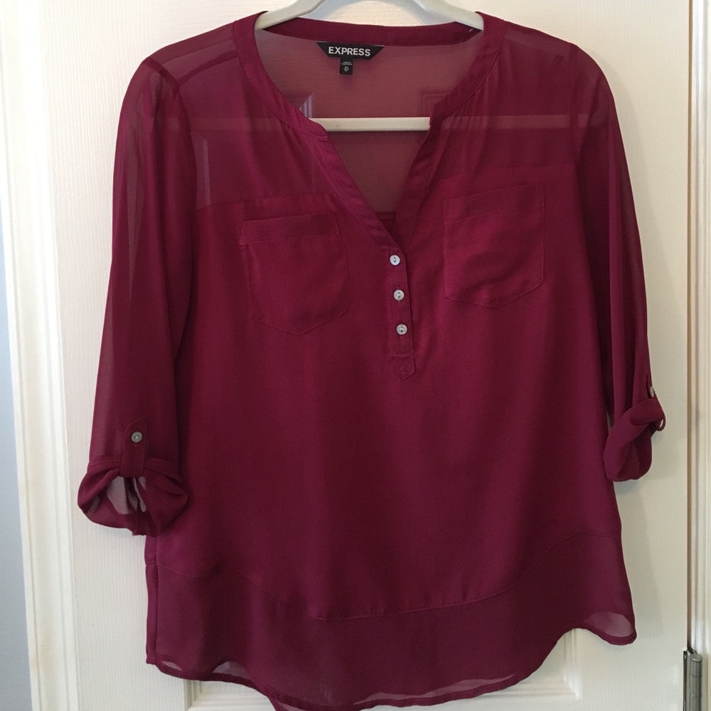 Express maroon top