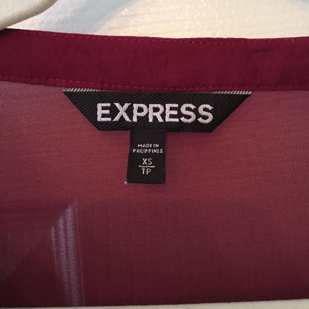 Express maroon top - Picture 3 of 4