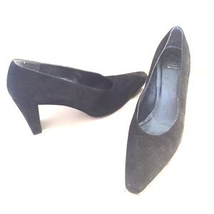 Black Suede Stuart Weitzman Heels Size 8AA