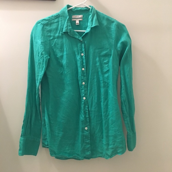 J. CREW PERFECT FIT BUTTON DOWN - Picture 1 of 3