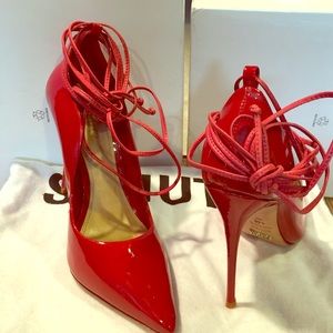 Schutz "Azaria" 4" heels in red
