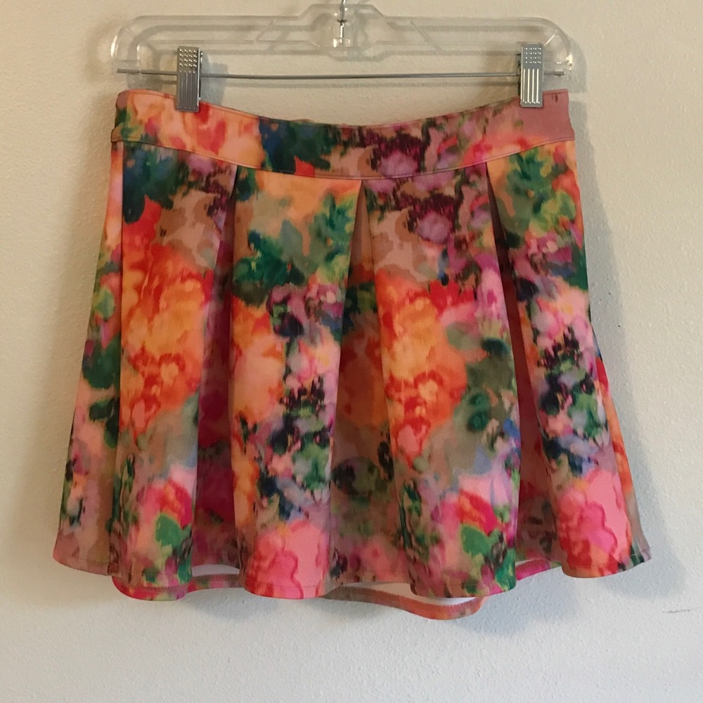 Aeropostale Colorful Pleated Skirt