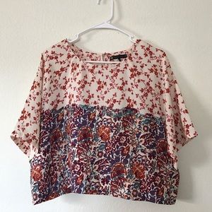 House Of Harlow 1960 Floral Crop Top