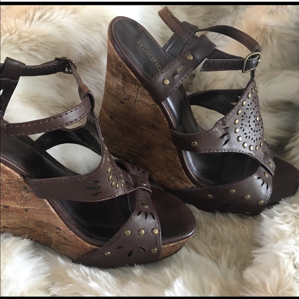 Maurice's Wedge Strap heels