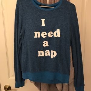 XS "I need a nap" wildfox top