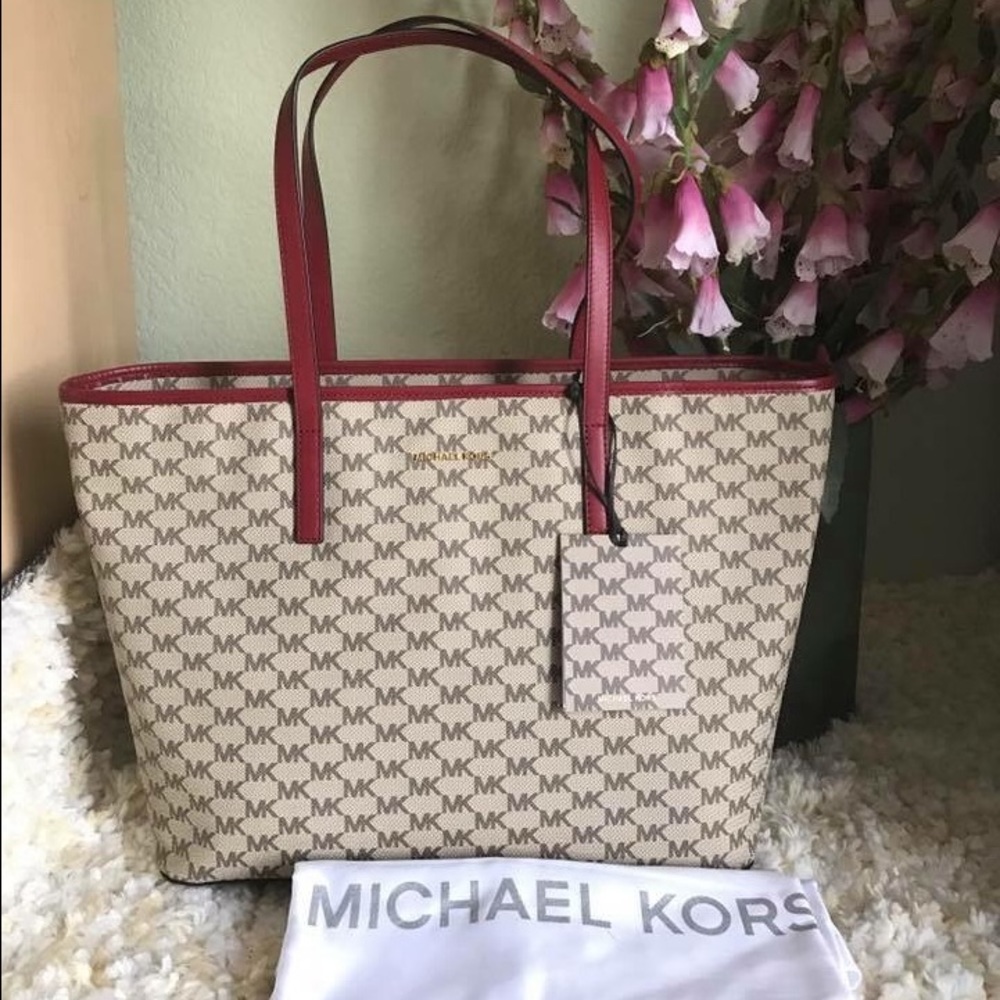 MICHAEL KORS EMRY LARGE TOP ZIP BAG IN BAG TOTE MK