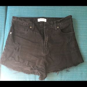 Black JustUSA high waisted shorts