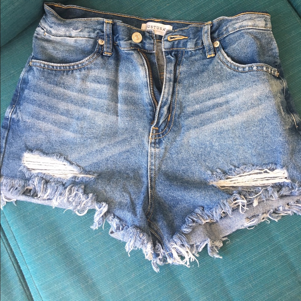 Jean High Waisted Shorts JUSTUSA
