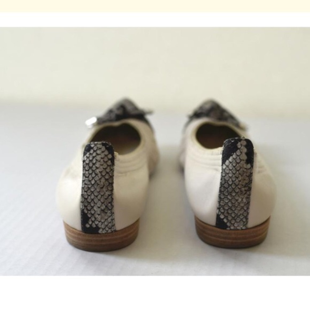 Stuart WEITZMAN leather Python toe Flats -7.5 - Picture 4 of 4
