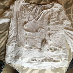 White Peasant Top