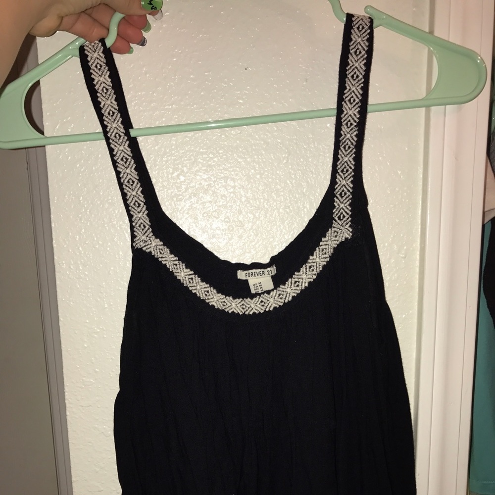 Black crop top
