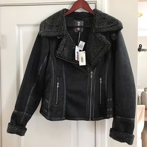 Jeans By Buffalo Leather Black Jacket