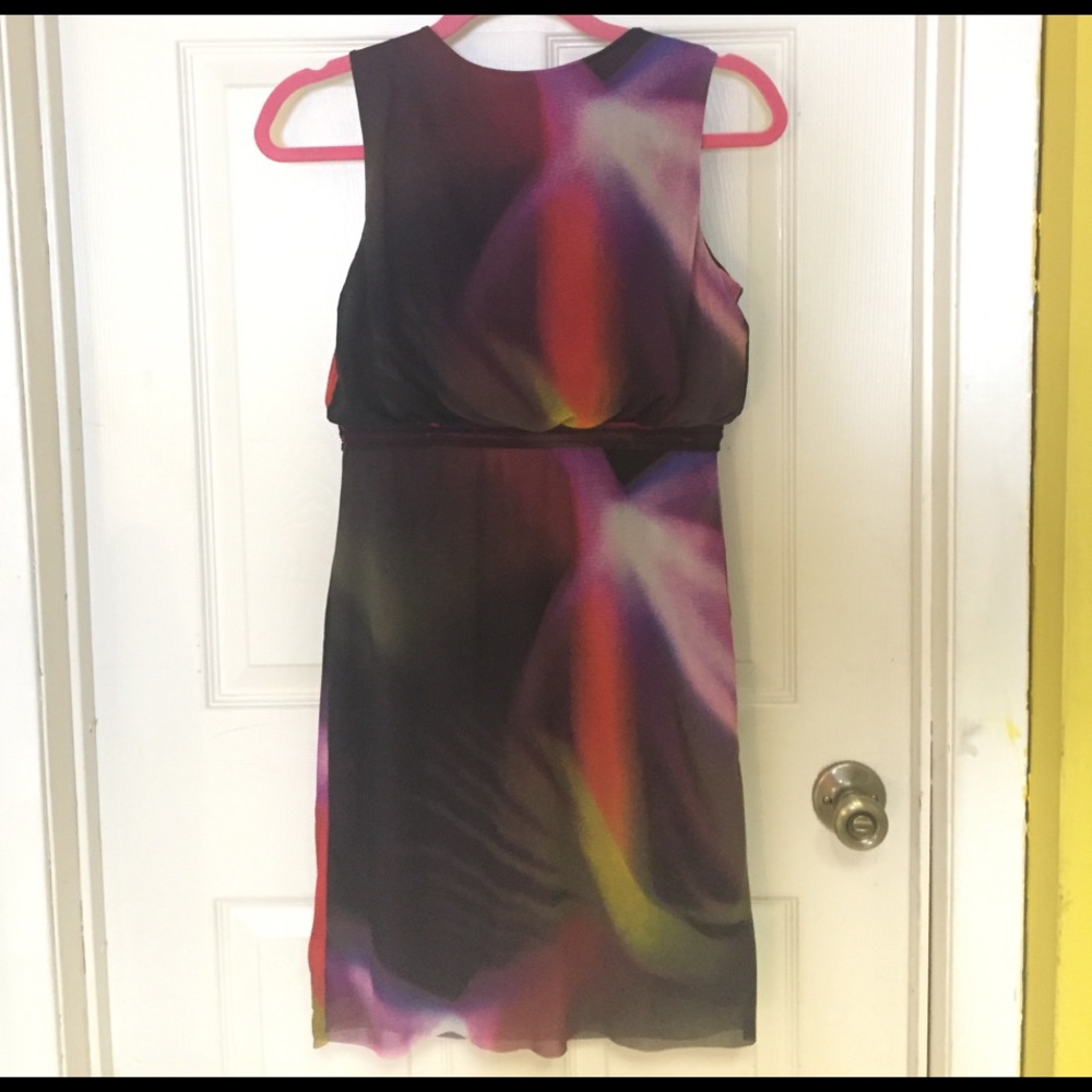 Vivienne Tam Stretch Nylon Multi Colored Dress