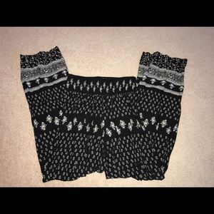 Joe Benbasset Palazzo pants black and white