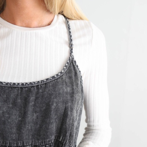 🎉RESTOCK🎉 Denim Jumper Dress - Picture 3 of 4