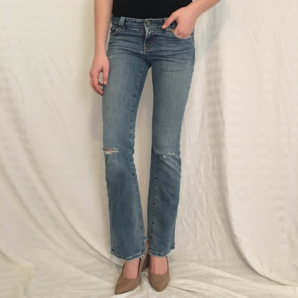 American Eagle Ripped Flared Jeans