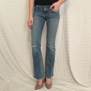 American Eagle Ripped Flared Jeans