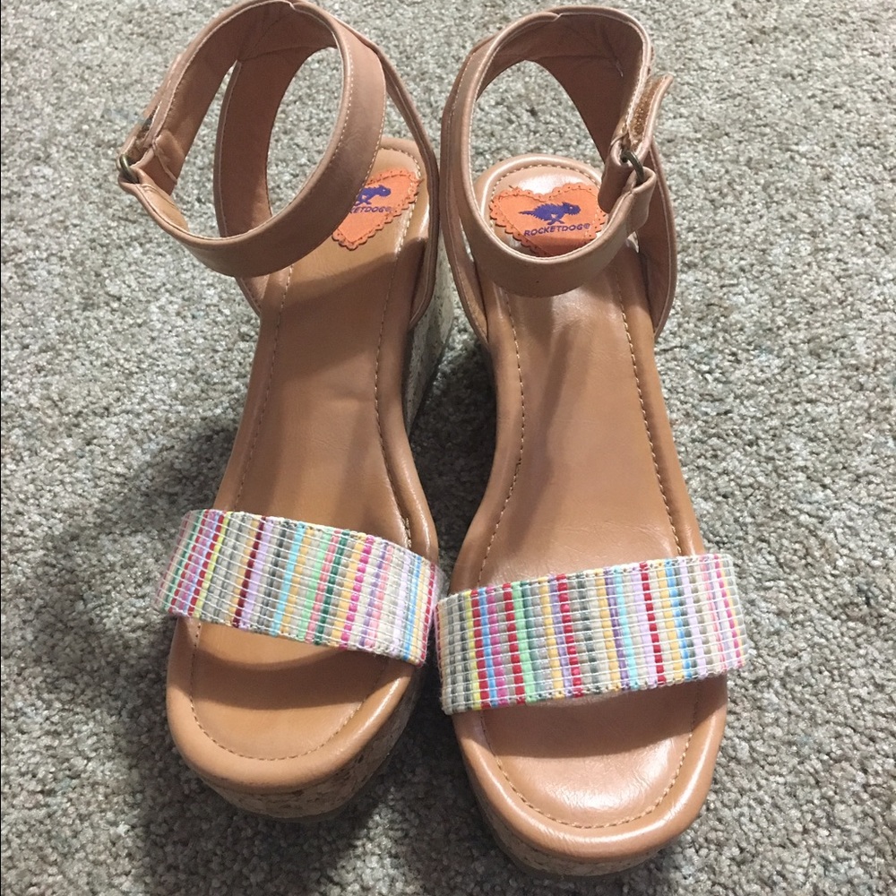Modcloth rainbow toe wedge
