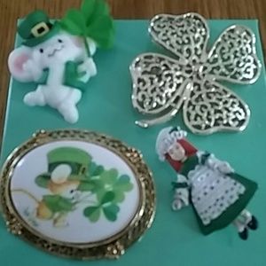 St. Patrick's day brooches