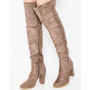 ASOS Nude Over the Knee Boots