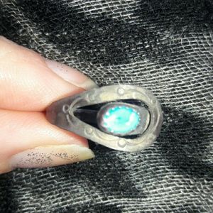 Amazing old pawn turquoise sz 7/ 8 Navajo GUC 925