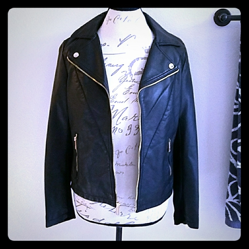 Kenneth Cole Reaction Faux Leather Jacket