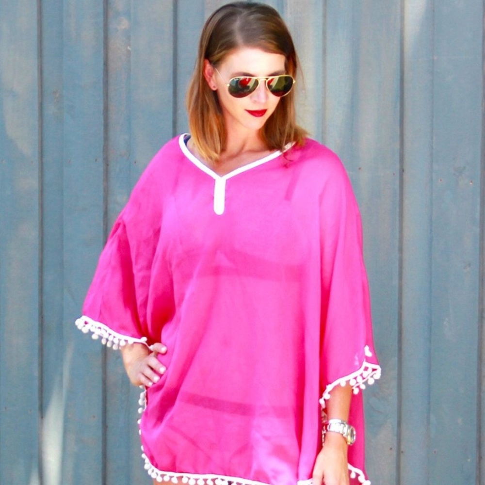NWT Pom Pom beach Cover Up
