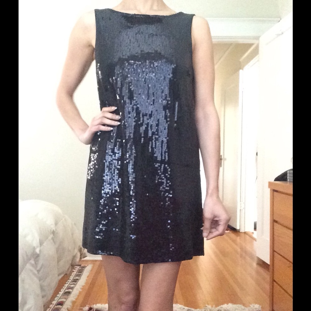 🎈 Free People sequin liquid mini dress