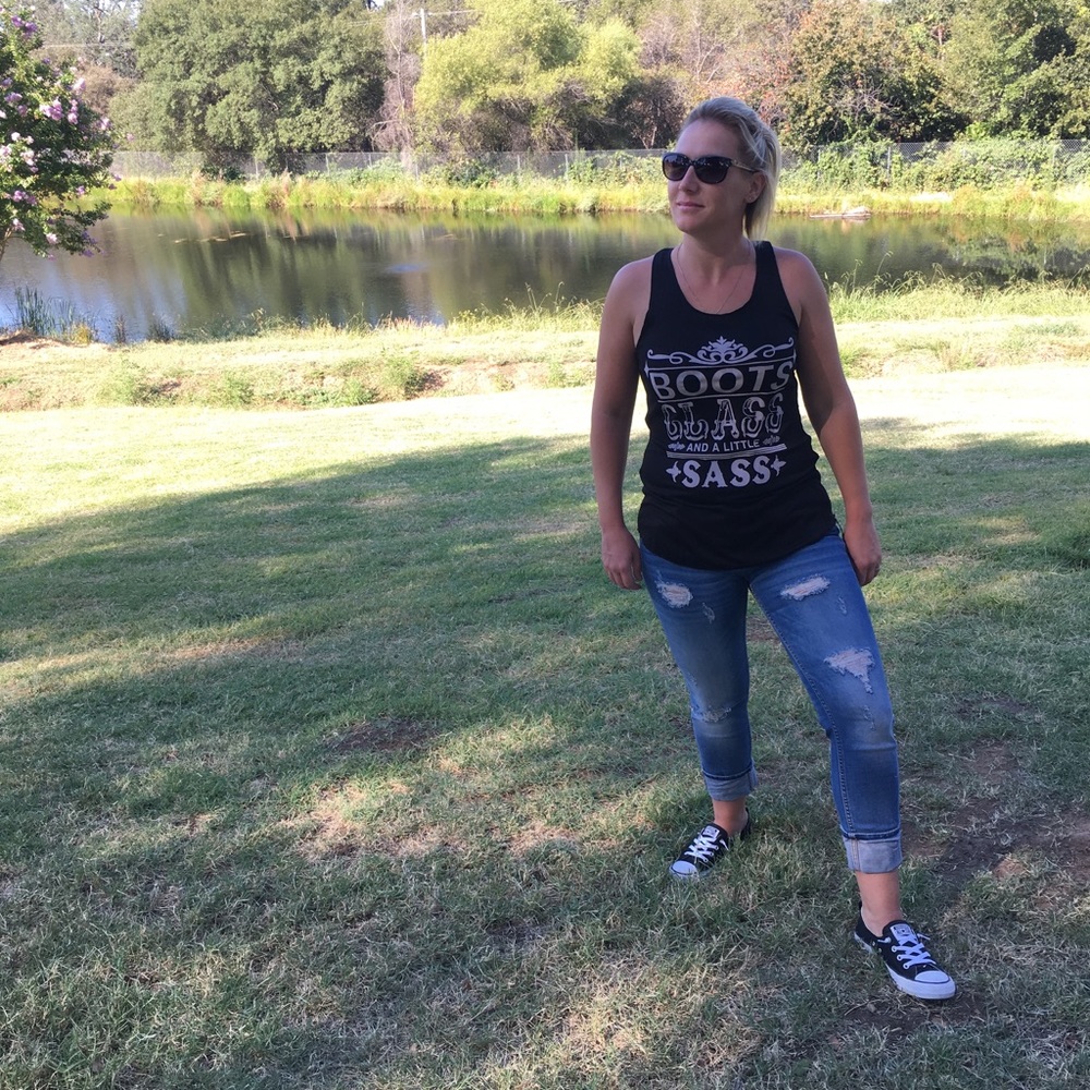 ⭐️Boots Class Sass tank⭐️ MADE IN USA