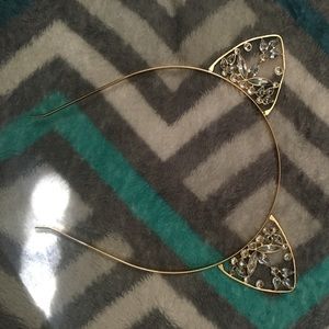 Crystal incrusted cat ears
