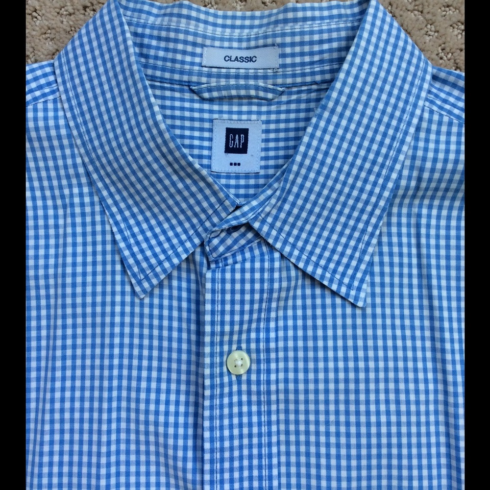 Gap Classic Fit Gingham Button Down ON SALE