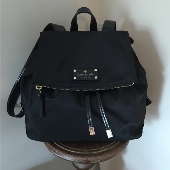 Kate Spade Black Bookbag - Picture 1 of 8