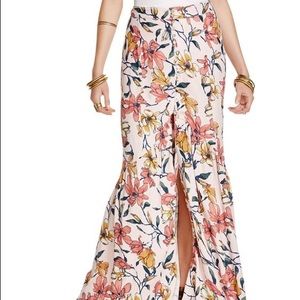 Free People Smooth Sailing Maxi Skirt Mint Condish