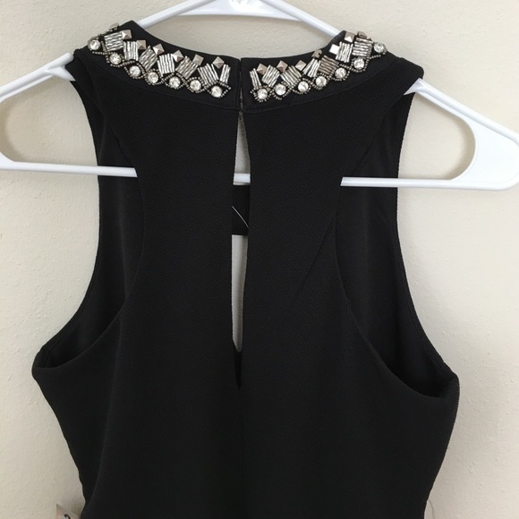 👗NWT Studded neckline black dress - Picture 3 of 6