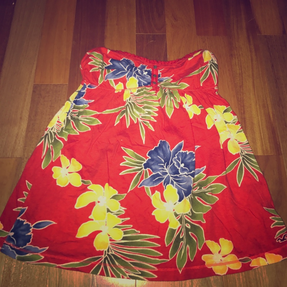 Floral tube top