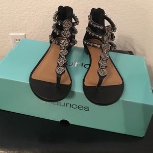 Beaded gladiator sandals