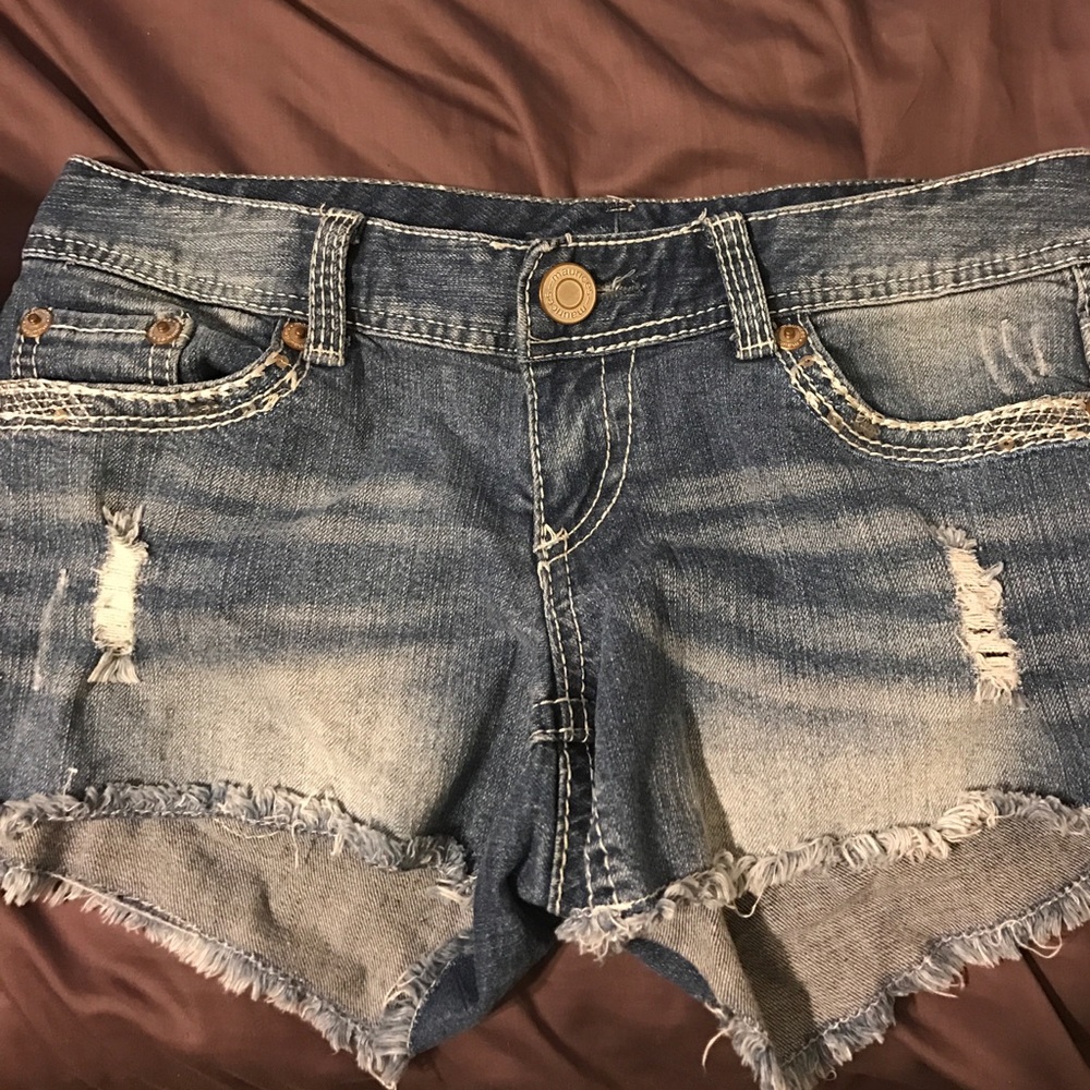 Denim shorts